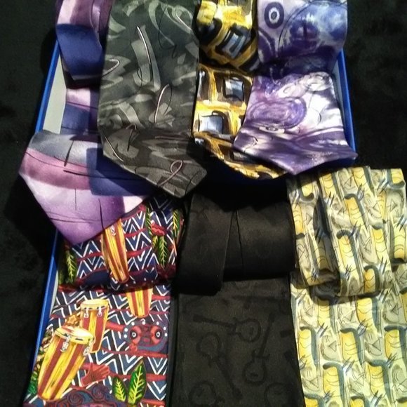 Jerry Garcia b& Carlos Santana Men's Ties - Picture 5 of 5